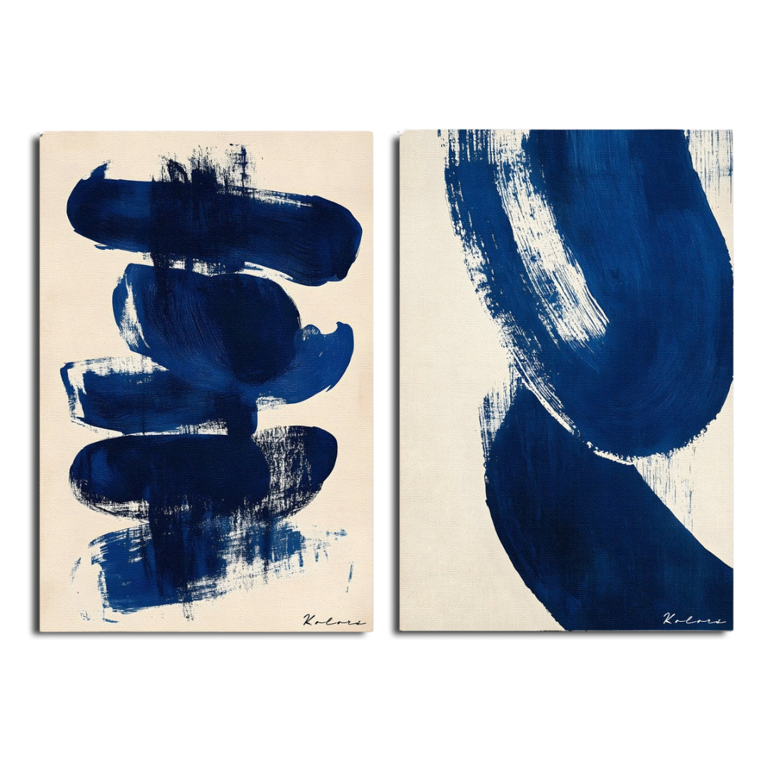 Tableaux décoratifs Pack - Vibration Bleue