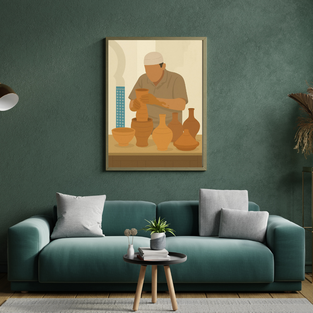 Decorative painting - The King of the Bazaar