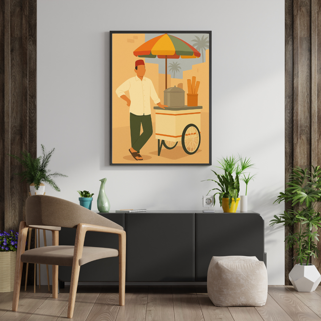 Decorative painting - The King of the Bazaar