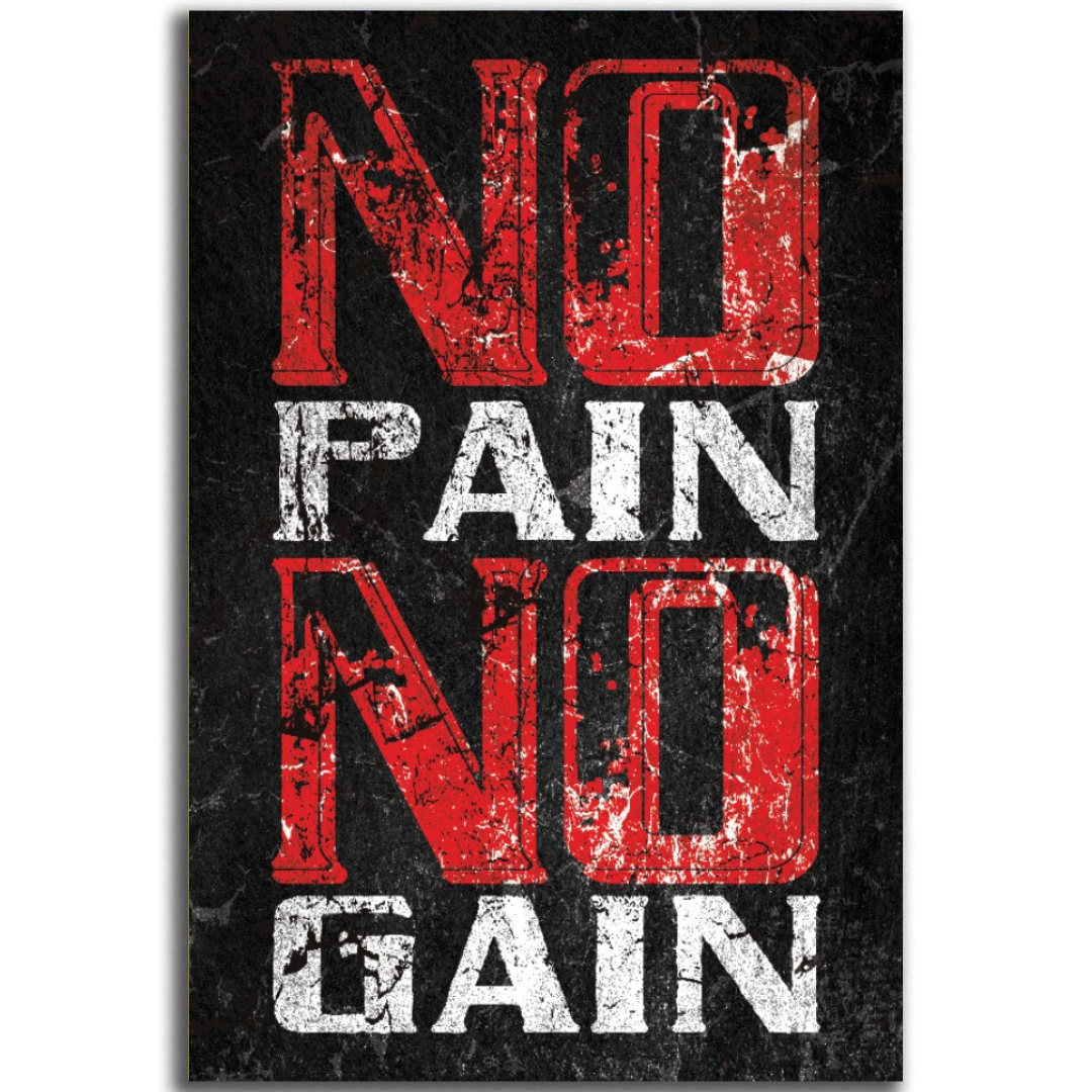 Tableau décoratif -NO PAIN NO GAIN