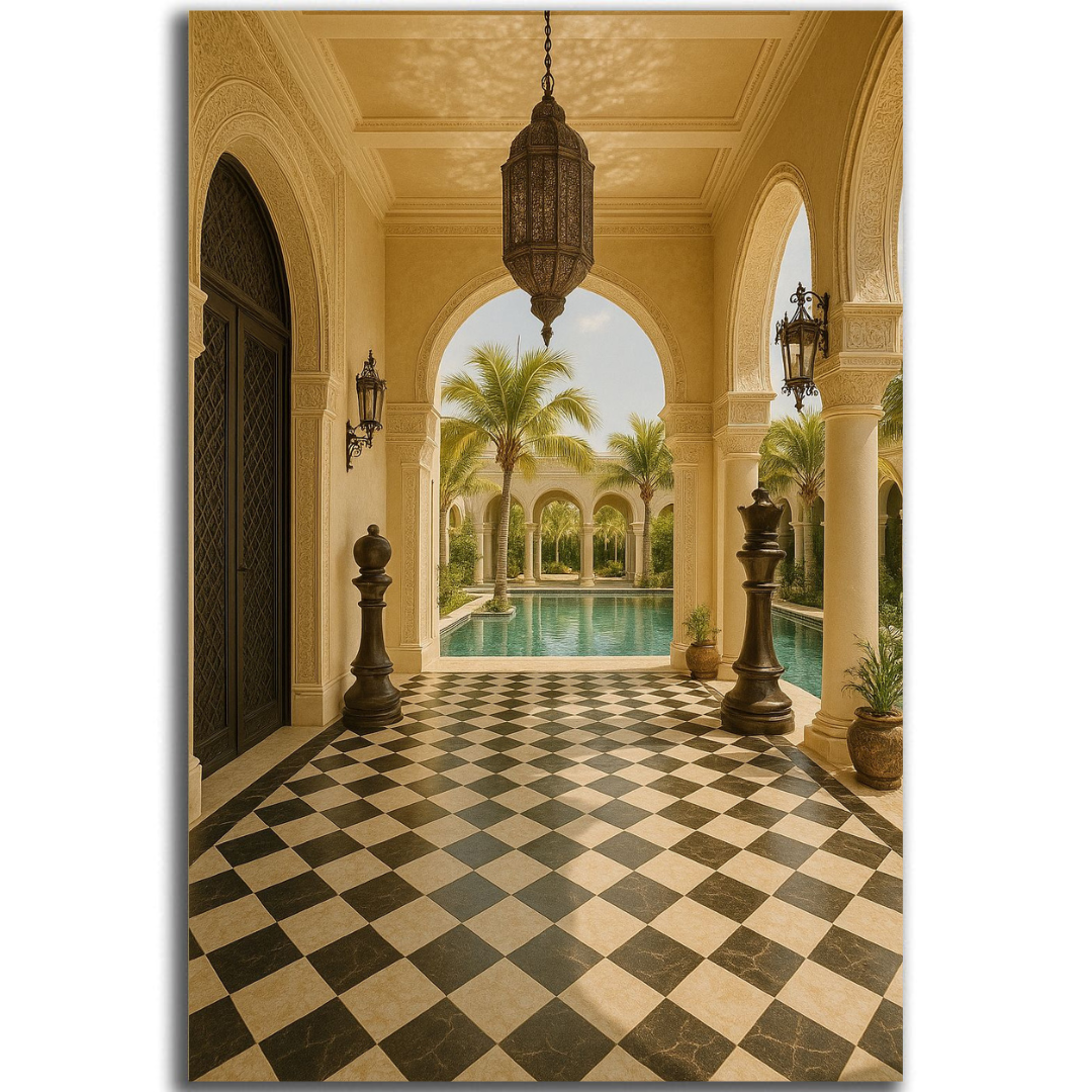 Tableau décoratif -Échec et Mat au Riad
