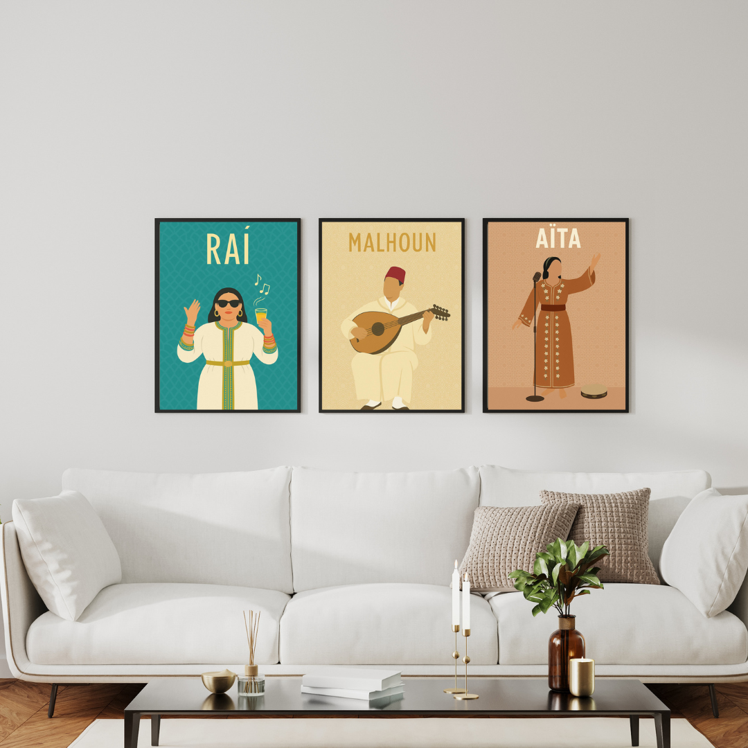 Tableaux décoratifs Pack -Harmonies du Maroc