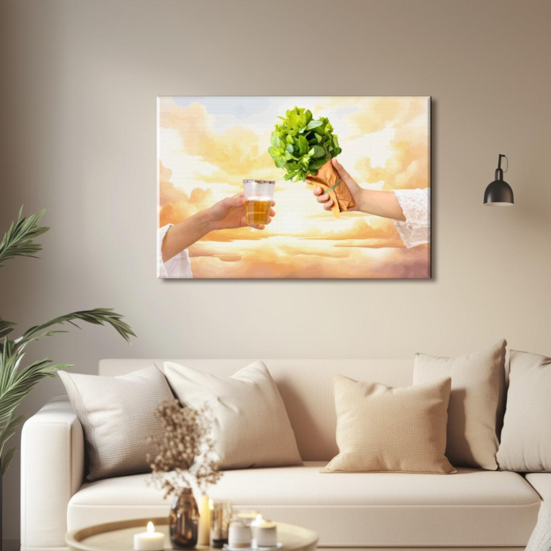 Tableau décoratif - Thé à la menthe, cœur du bled