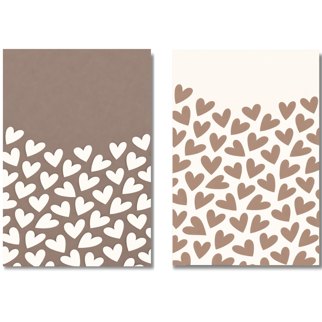 Tableaux décoratifs Pack -Pluie de Cœurs