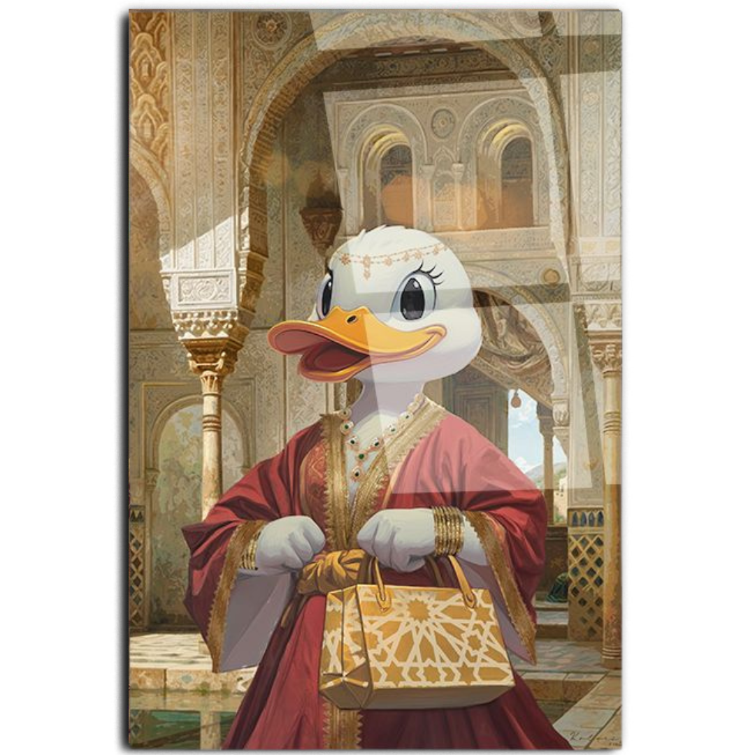 Tableau décoratif -Daisy Duck en caftan