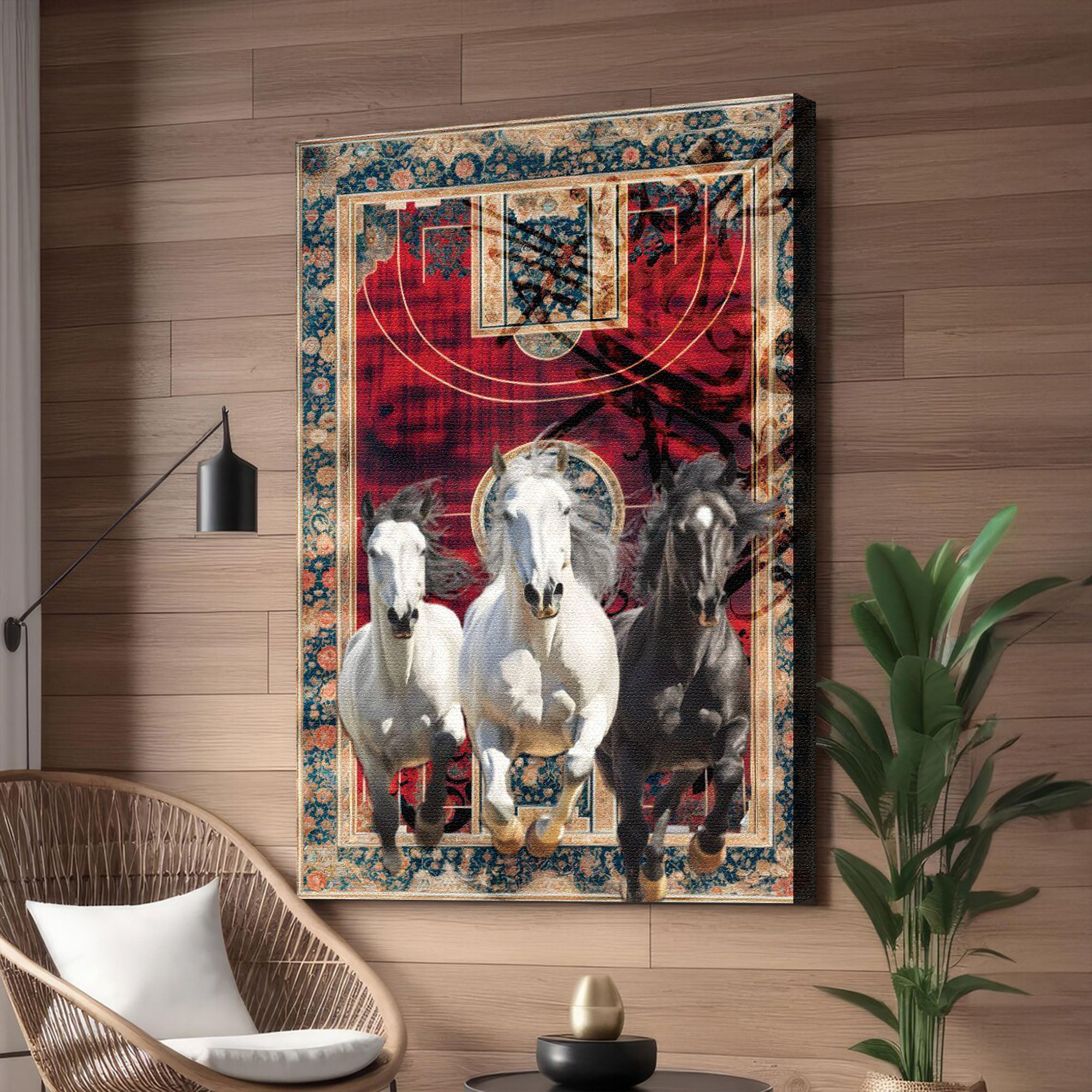 Tableau décoratif - Cheveux x tapis marocain