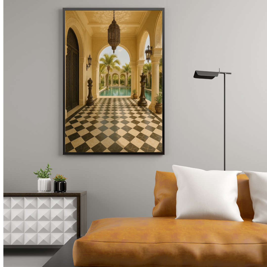Tableau décoratif -Échec et Mat au Riad