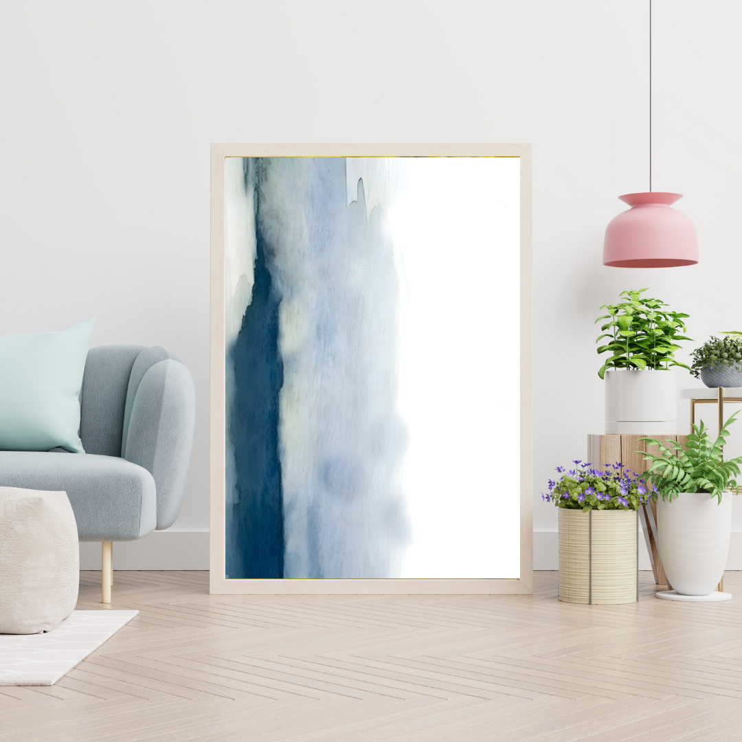 Tableau décoratif -Silence Bleu