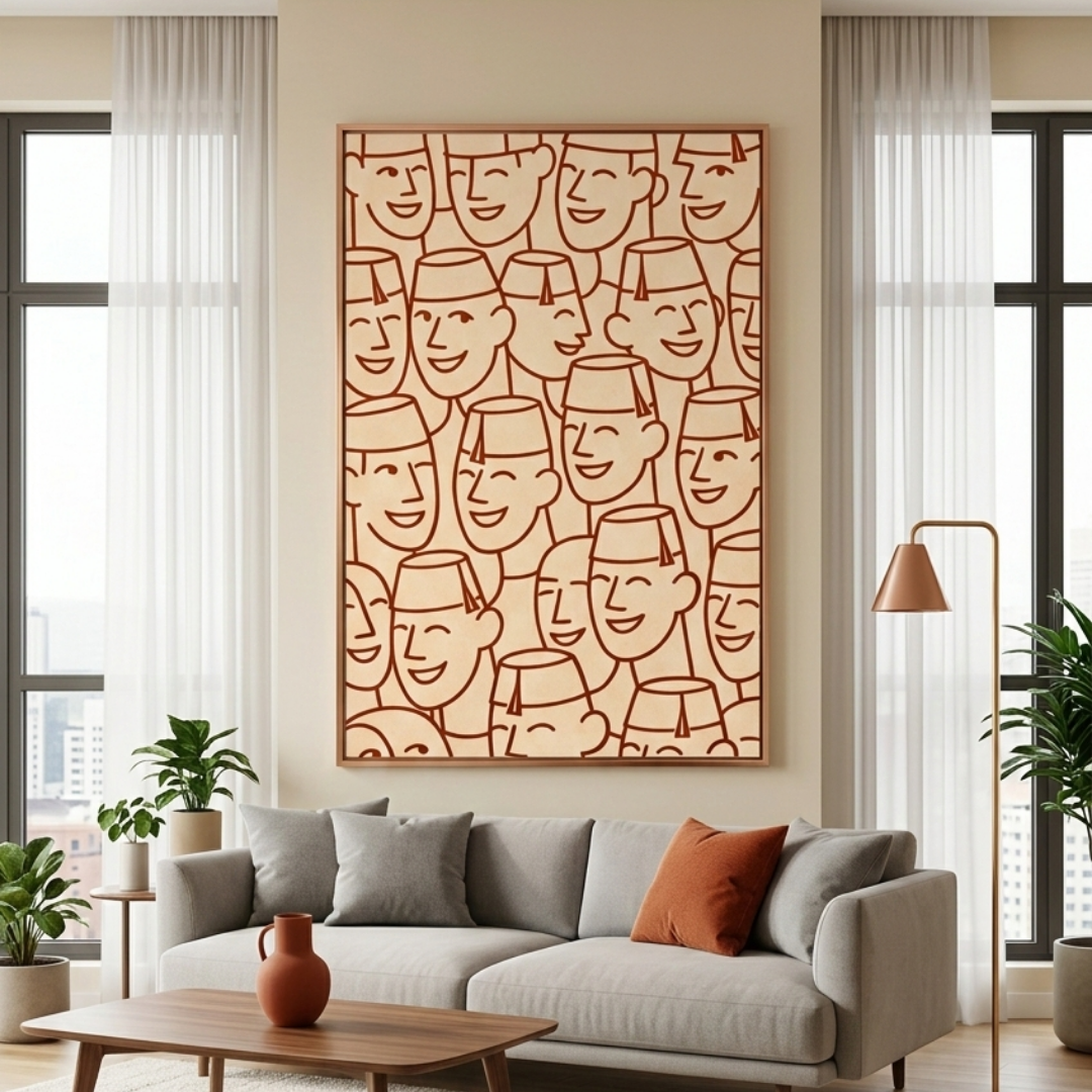 Tableau décoratif - L’Assemblée des Tarbouches