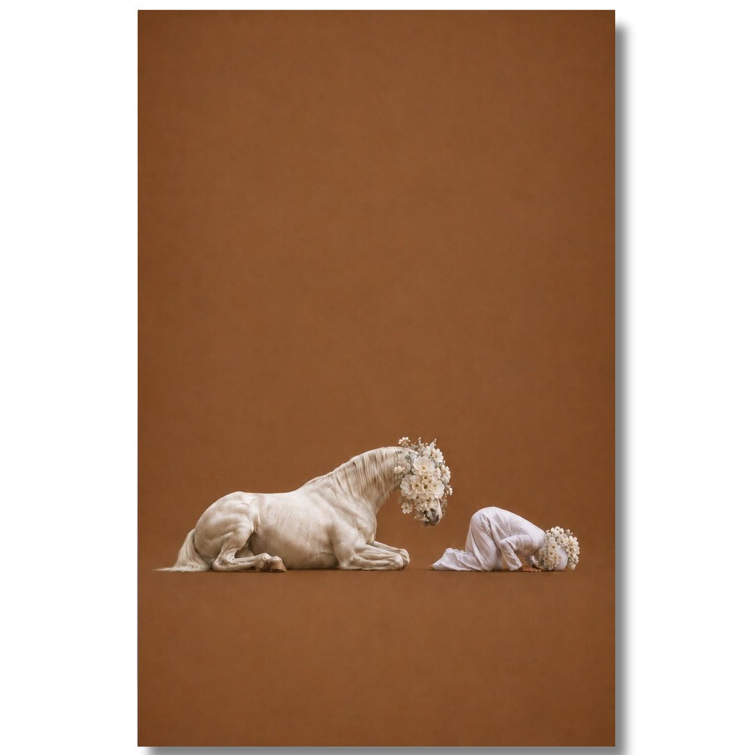 Tableau décoratif -Éclosion Blanche