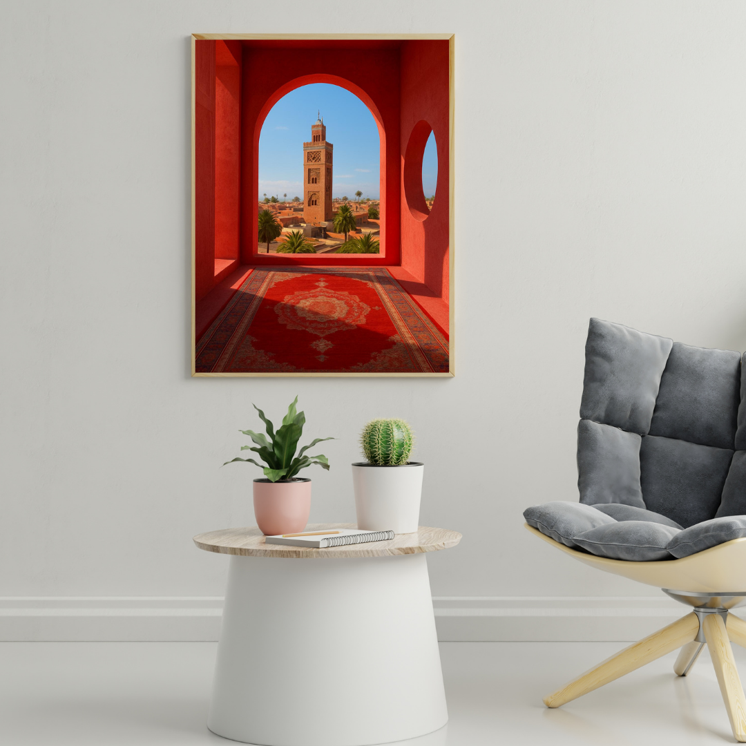 Tableau décoratif -Vue sur la Koutoubia