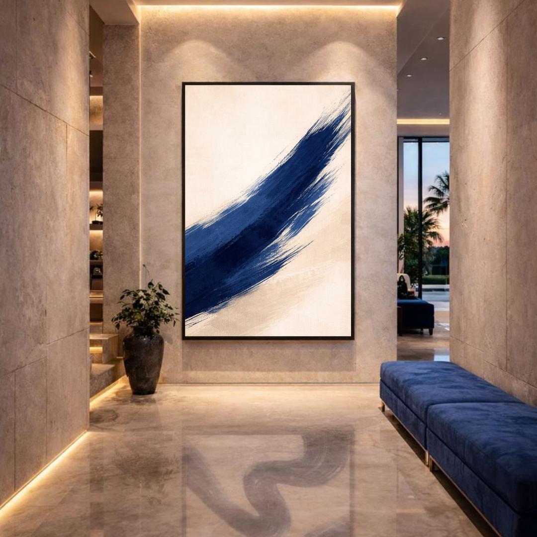 Tableau décoratif -L'Élan Bleu