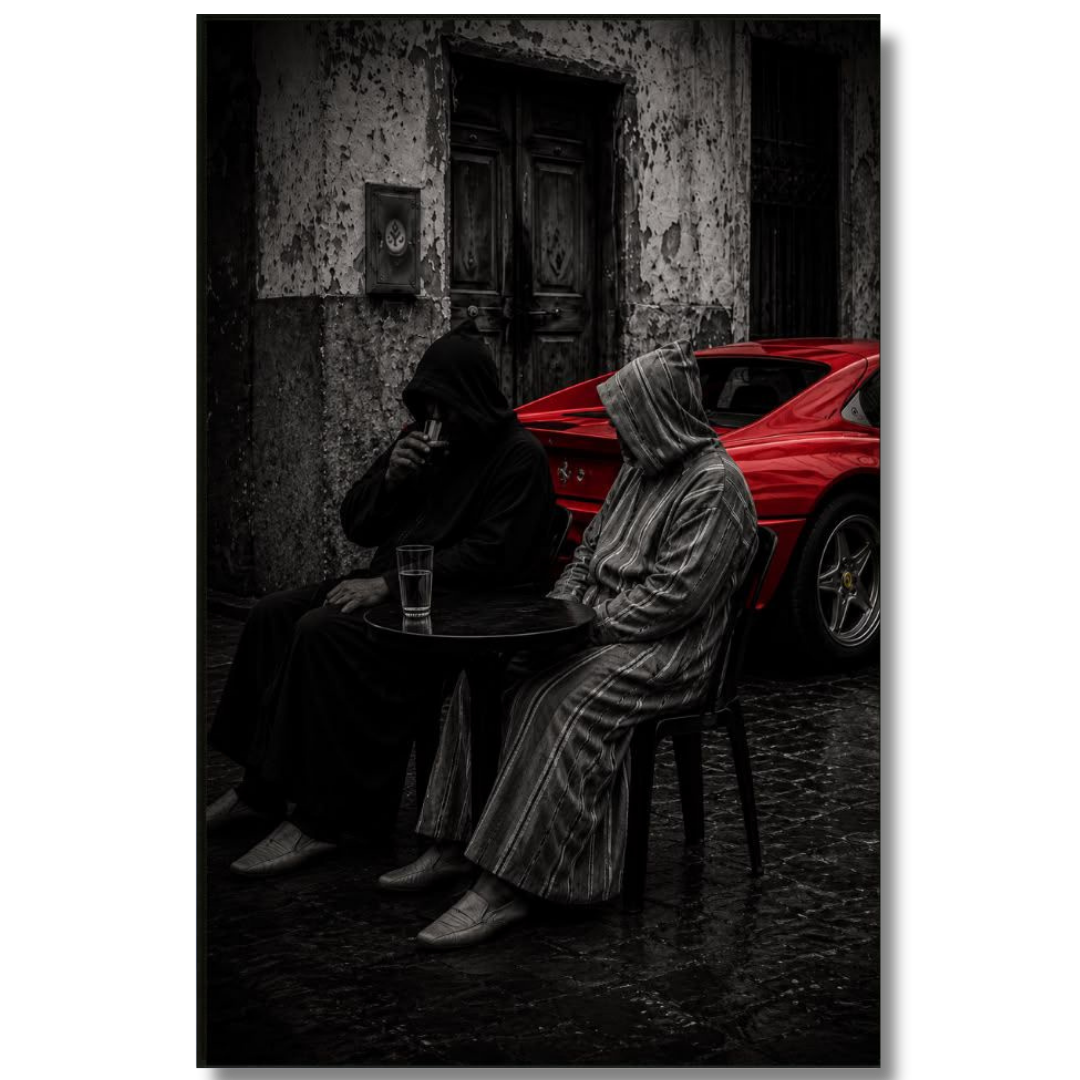 Tableau décoratif -Rouge Nostalgie