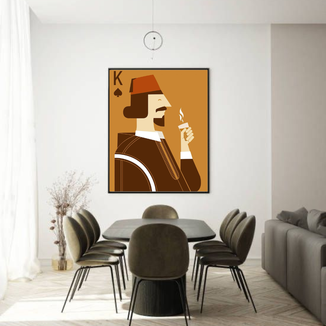 Tableau décoratif - King carte marocaine