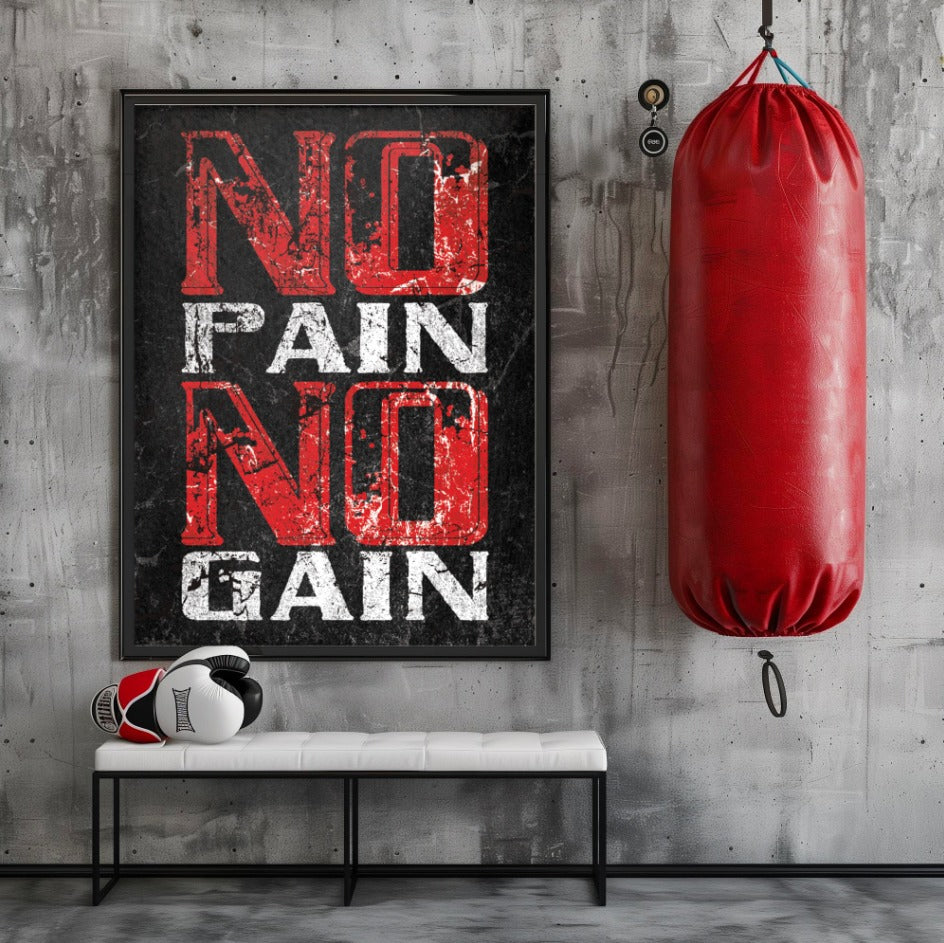 Tableau décoratif -NO PAIN NO GAIN