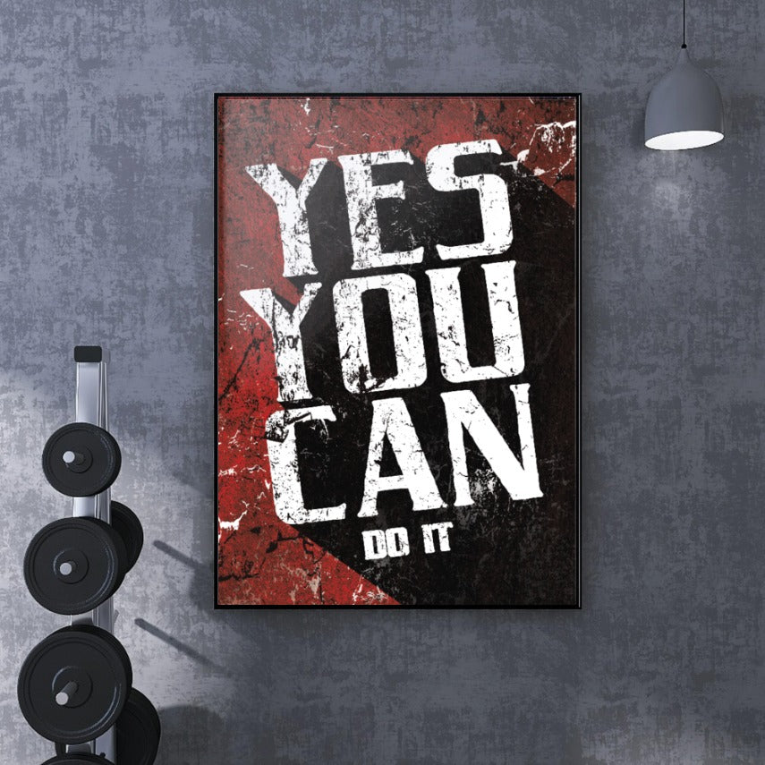 Tableau décoratif -YES YOU CAN DO IT