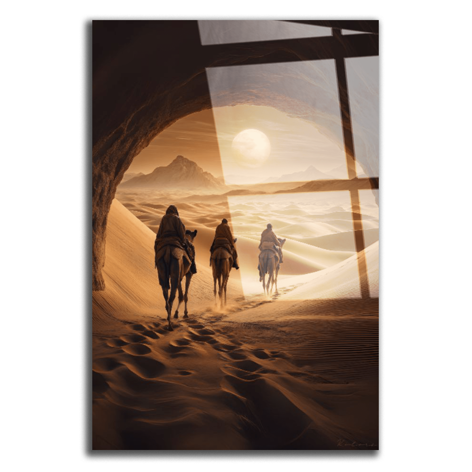 Tableau décoratif - À Travers les Sables Dorés