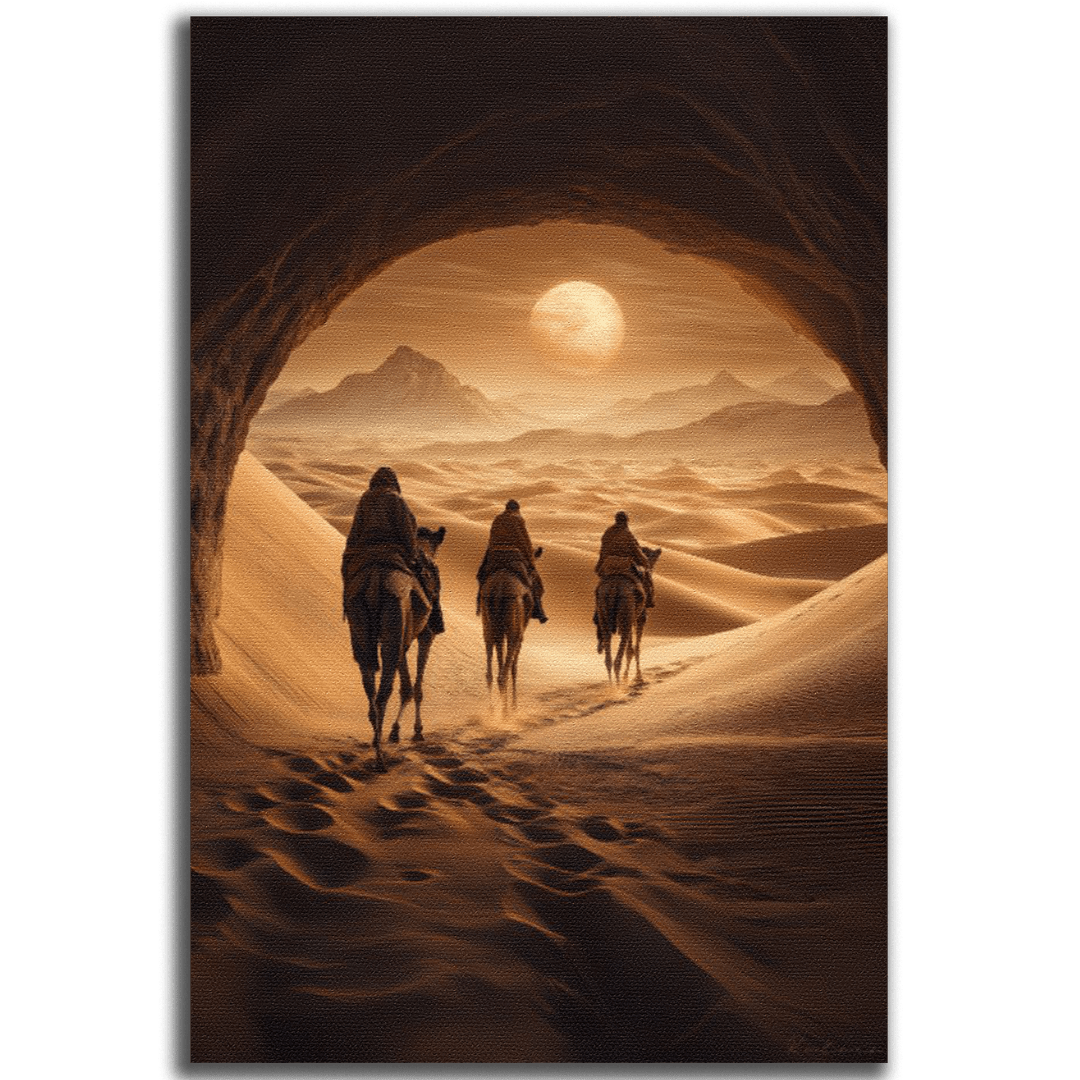 Tableau décoratif - À Travers les Sables Dorés