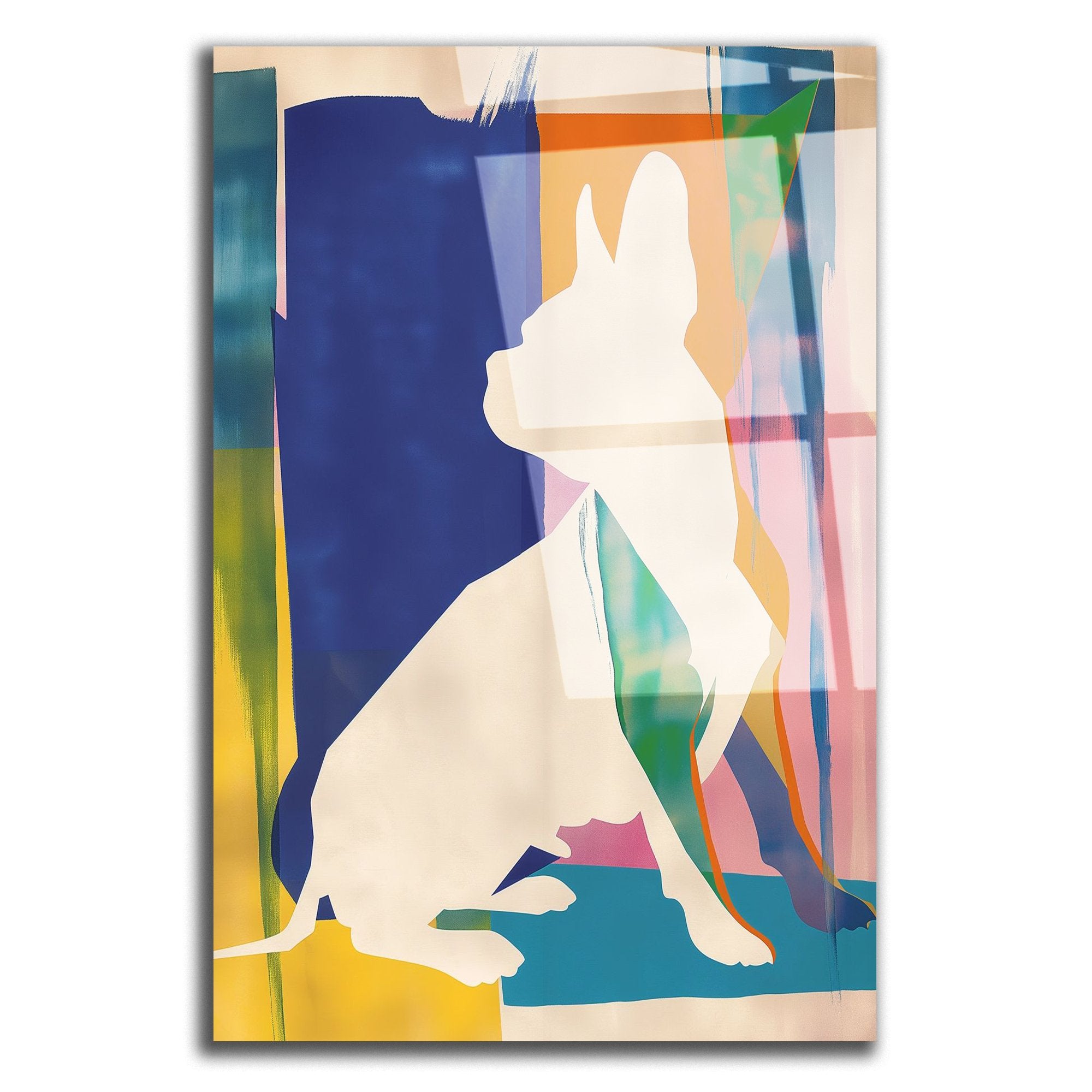 Tableau décoratif - Bulldog abstrait coloré - kolors brand