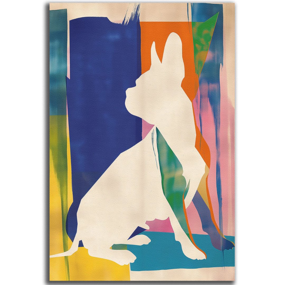 Tableau décoratif - Bulldog abstrait coloré - kolors brand