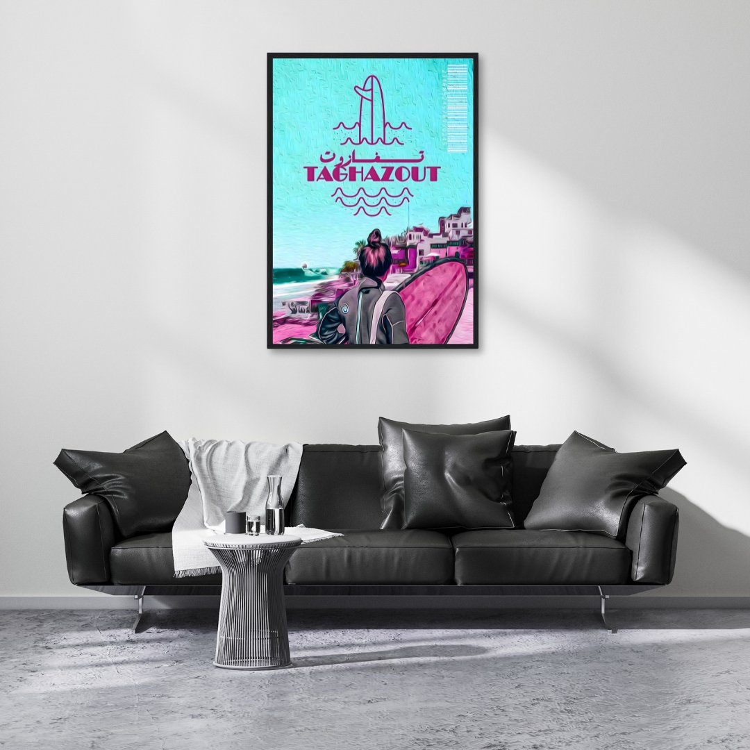 Tableau décoratif - Ville de Taghazout - kolors brand