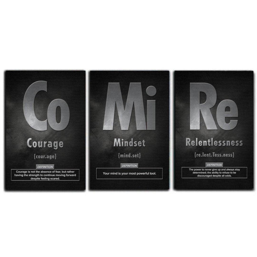 Tableaux décoratifs Pack - Maîtrise de l'état d'esprit - kolors brand