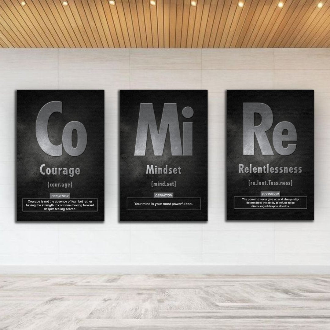 Tableaux décoratifs Pack - Maîtrise de l'état d'esprit - kolors brand