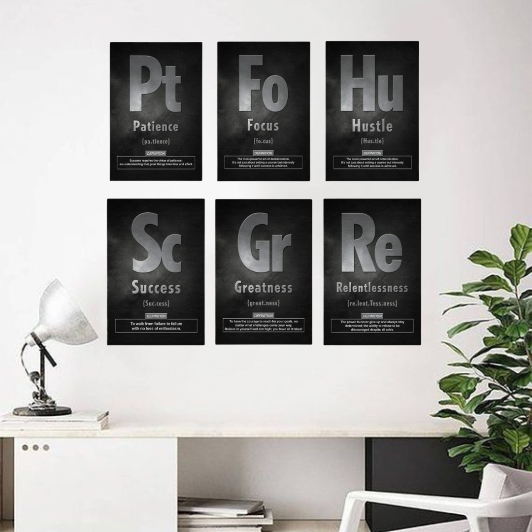 Tableaux décoratifs Pack - Éléments de réussite - kolors brand