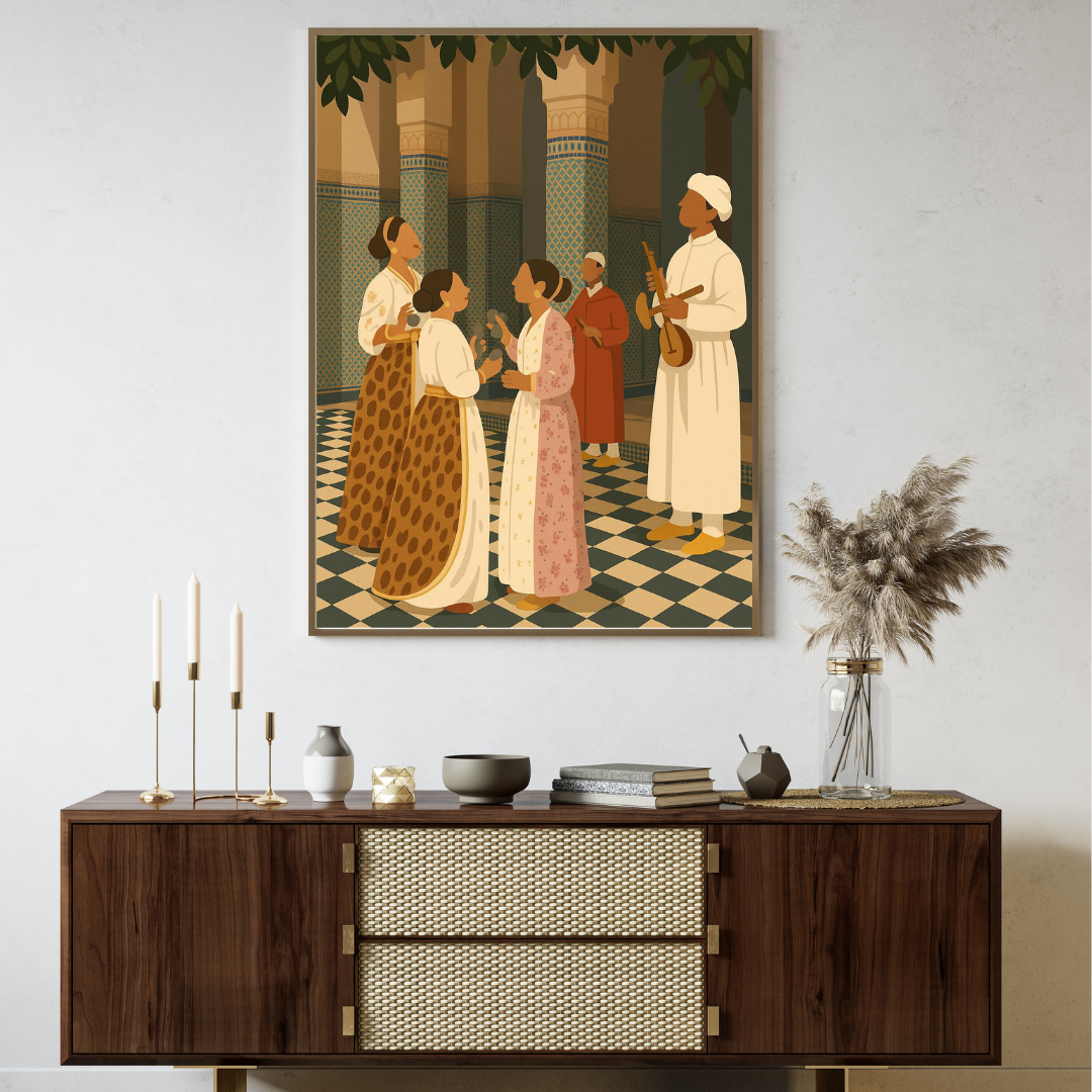 Tableau décoratif -Célébration au riad
