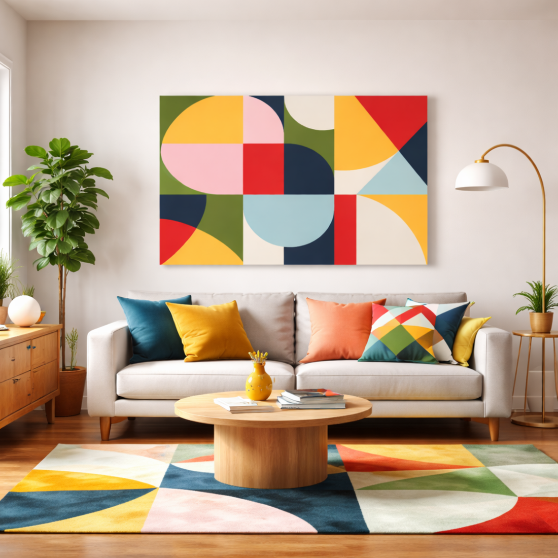 Tableau décoratif -Rythme en Couleurs