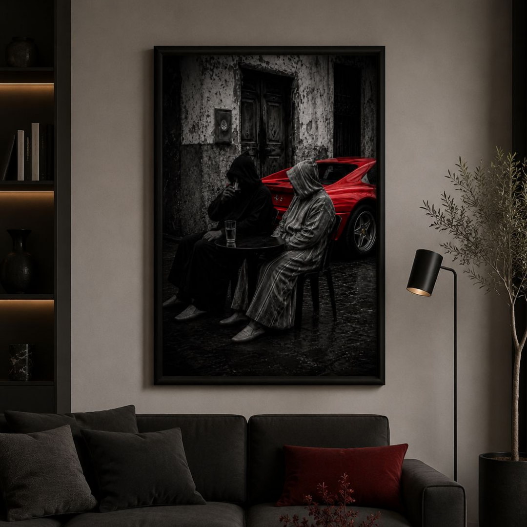 Tableau décoratif -Rouge Nostalgie