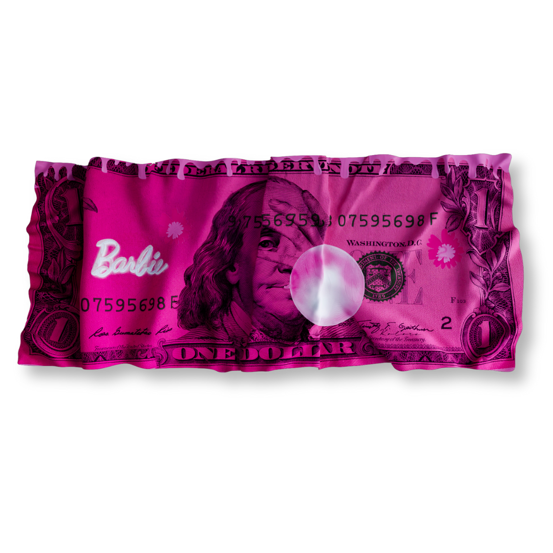 Dollar Rose - Tableau froissé