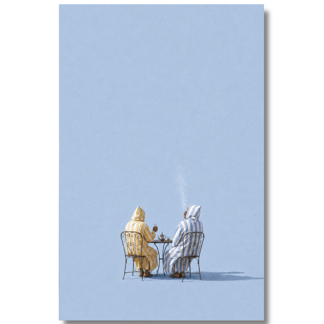 Tableau décoratif -Le Thé à l'Azur