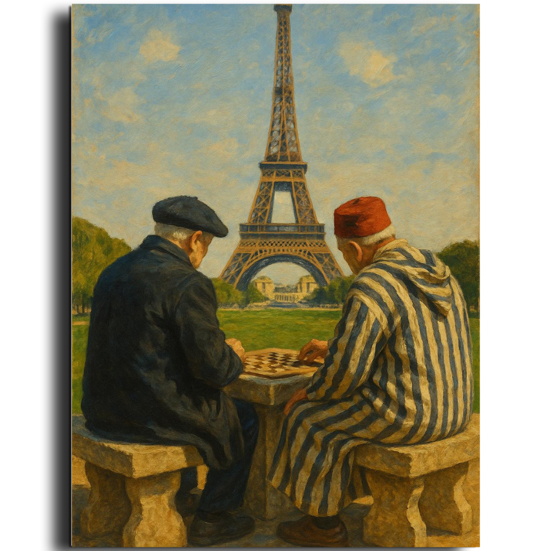 Tableau décoratif -Échecs sous la Tour