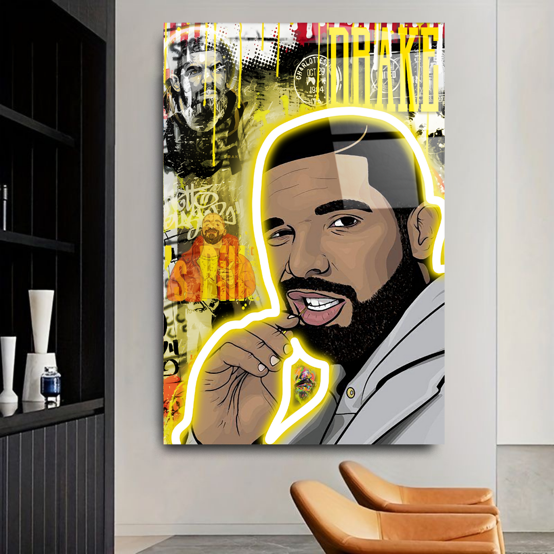 Drake Pop Art - Néon
