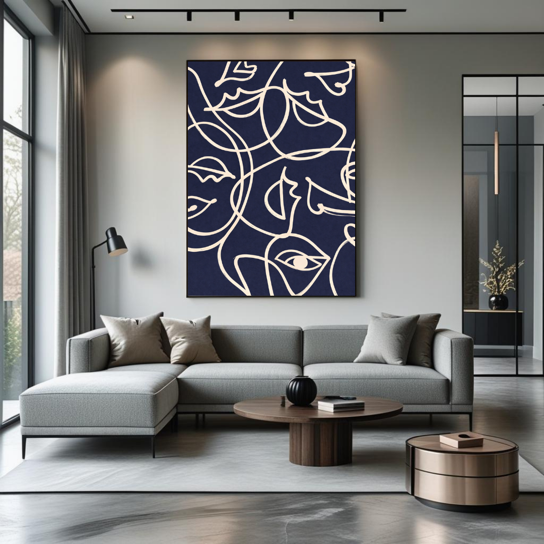 Tableau décoratif -Dialogue de Lignes