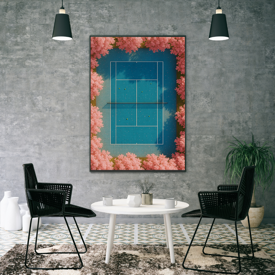 Tableau décoratif - Match en Fleur