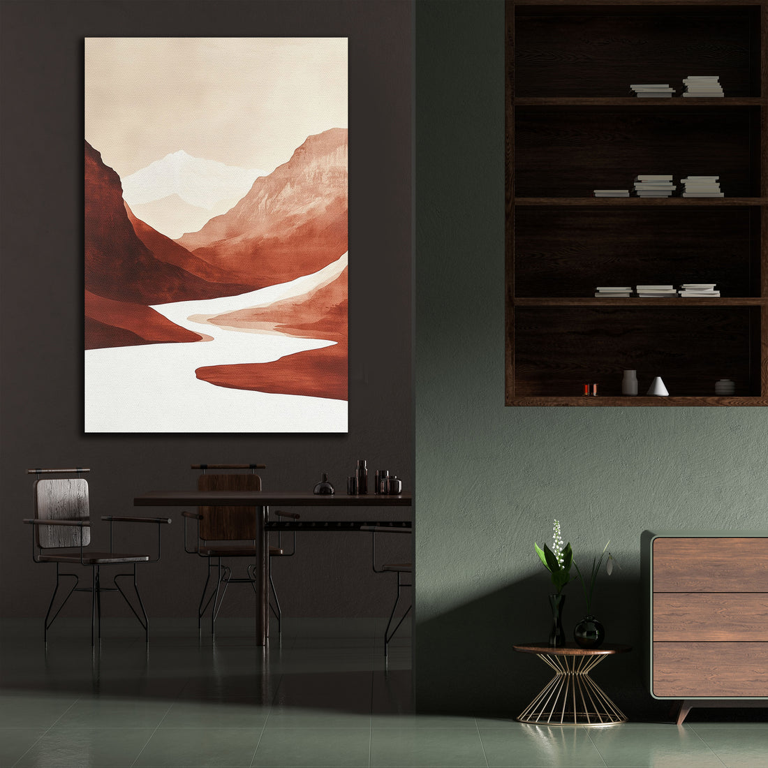 Decorative painting - Mountain watercolor
