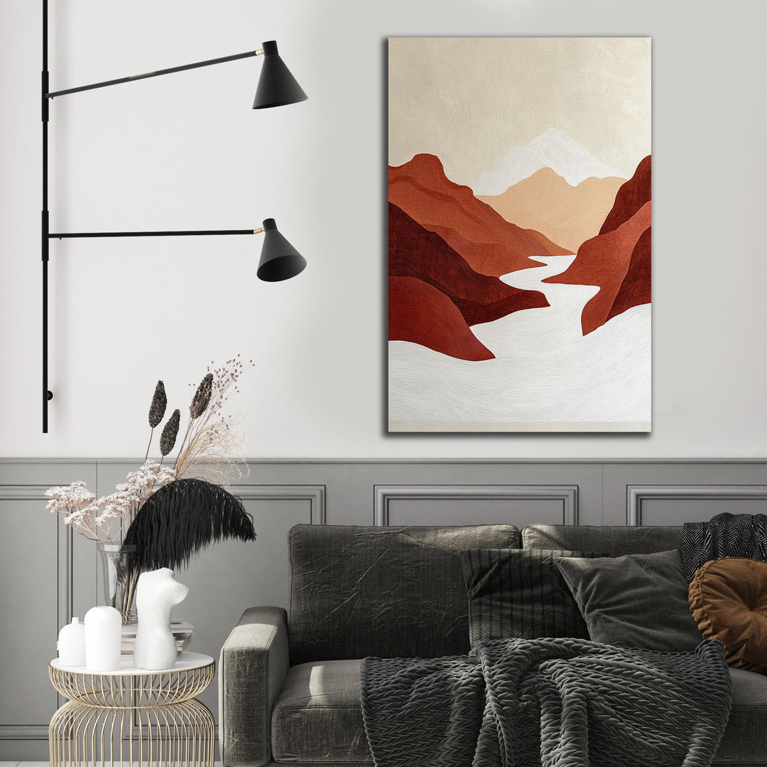 Decorative painting - Mountain watercolor