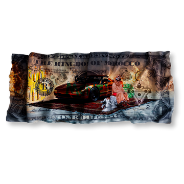 Streer Art Maroc x Dollar- Crumpled Painting