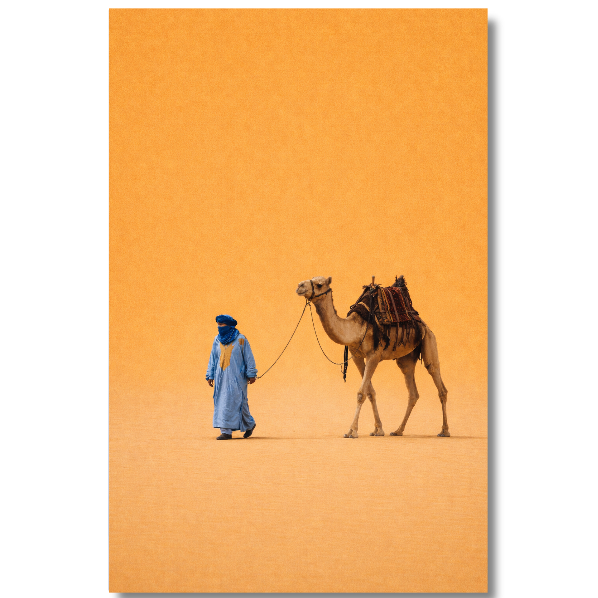 Tableau décoratif -Bleu de Mer, Sable de Feu