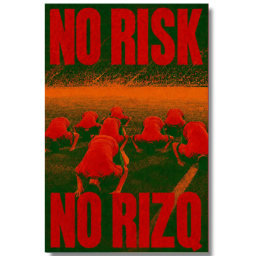 Tableau décoratif -No Risk, No Rizq