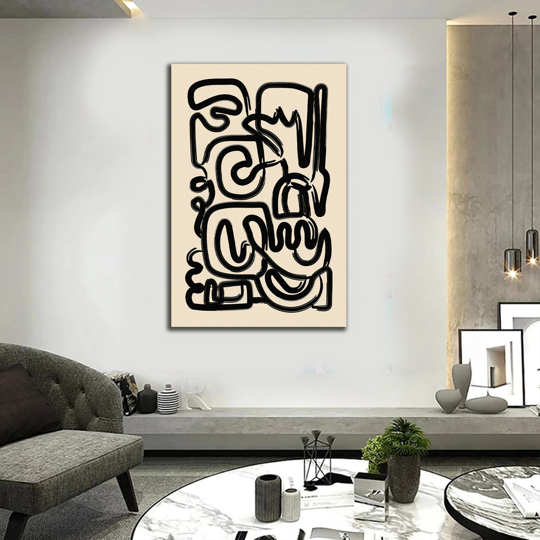 Tableau décoratif - Lignes en Liberté