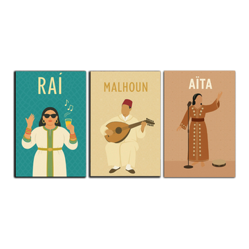 Tableaux décoratifs Pack -Harmonies du Maroc