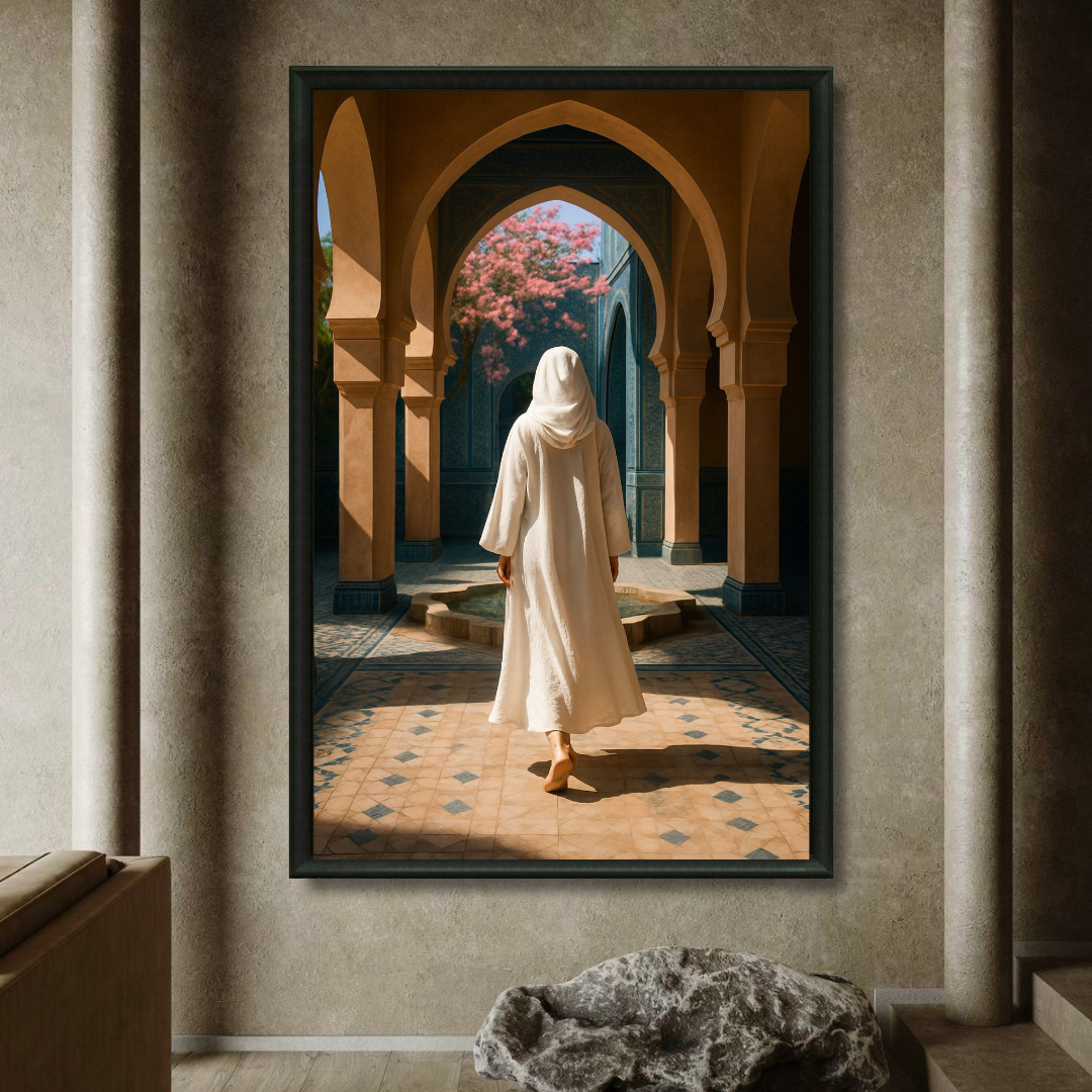 Decorative painting - The Veiled Lady