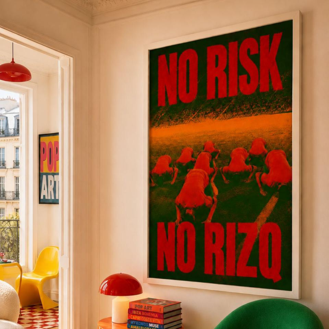 Tableau décoratif -No Risk, No Rizq