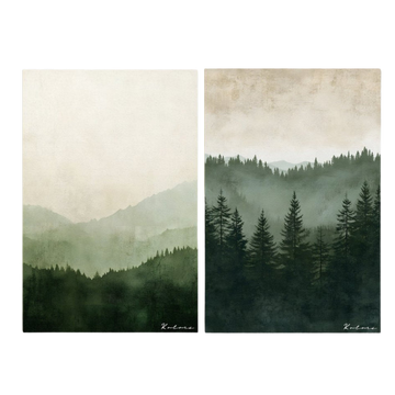 Tableaux décoratifs Pack - Brume en Forêt