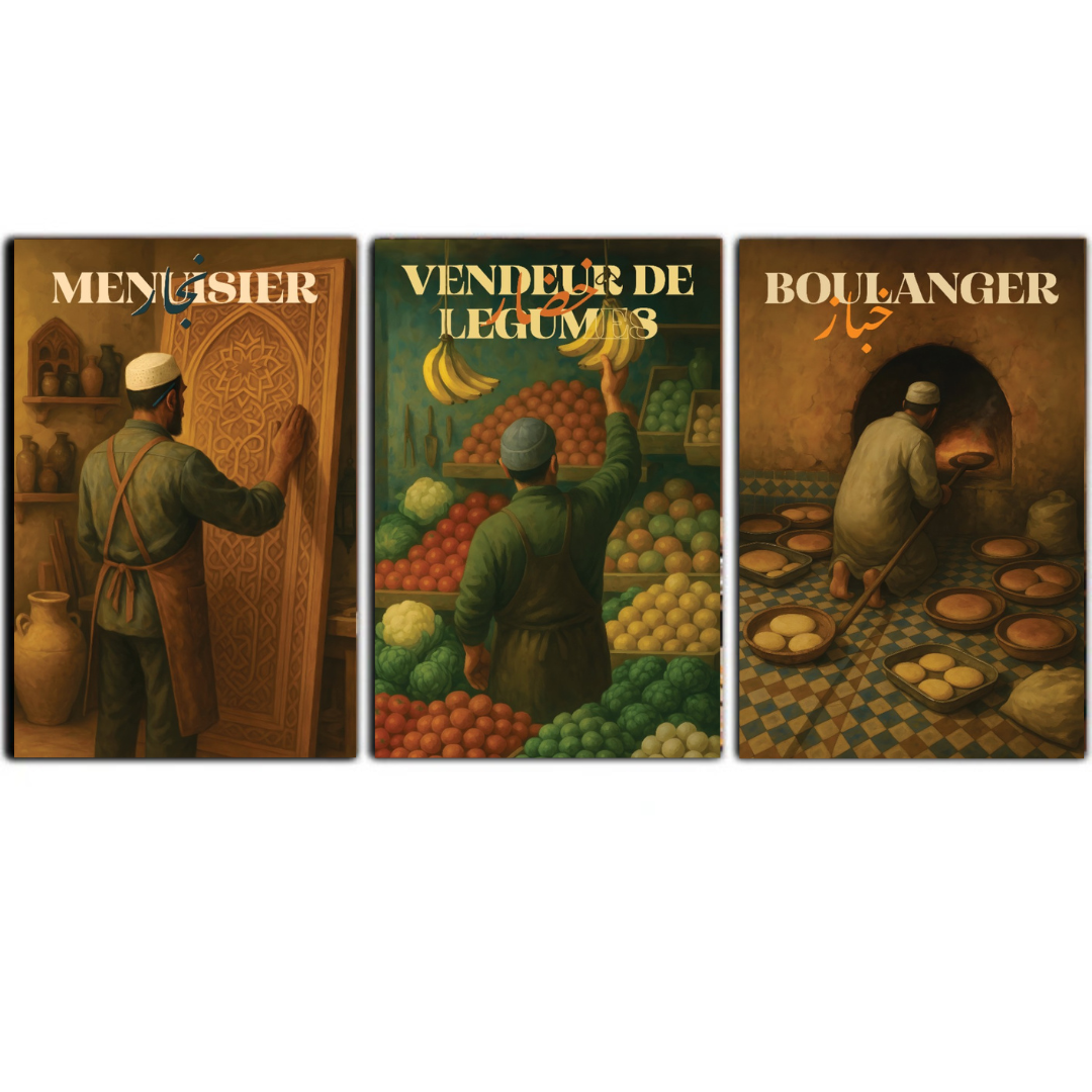 Tableaux décoratifs Pack - Esprits & Métiers du Maroc