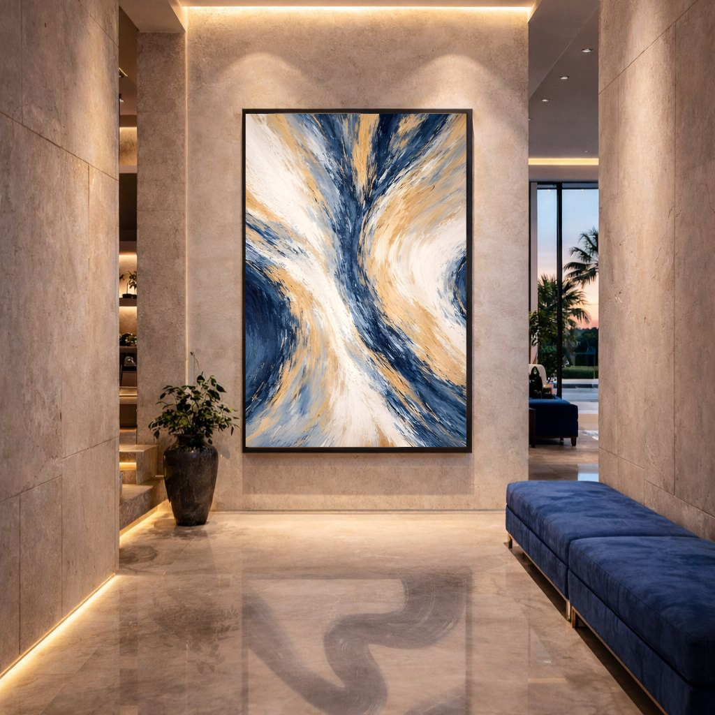 Decorative painting - Cool Blue