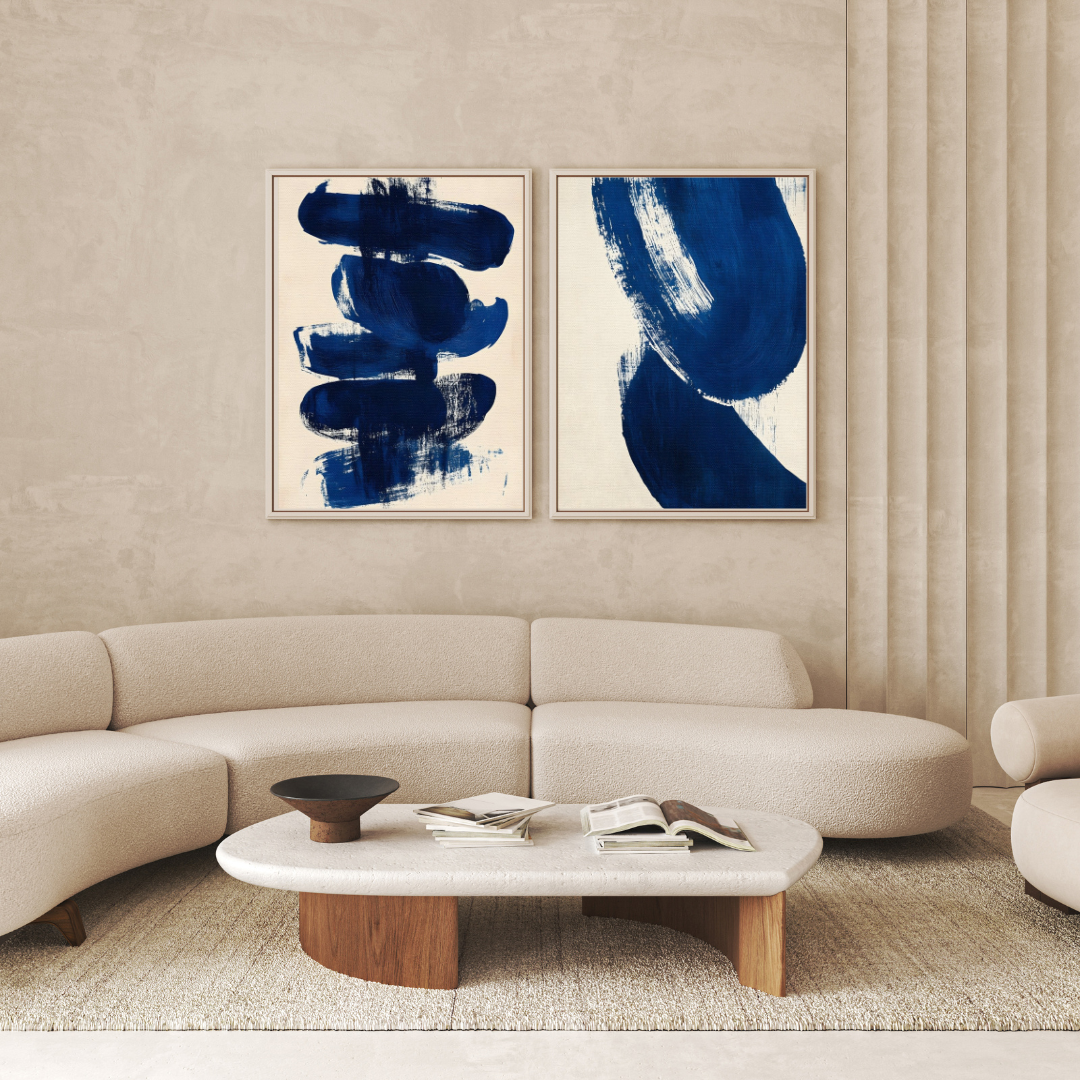 Tableaux décoratifs Pack - Vibration Bleue